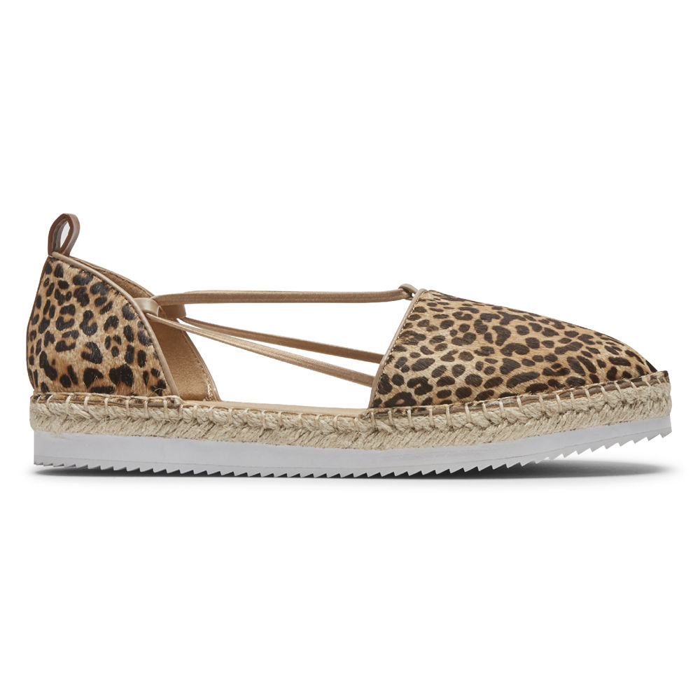 Rockport Womens Slip-On Leopard - Seaview Bungee - UK 205-AXYGJZ